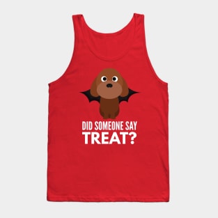 Miniature Poodle Halloween Trick or Treat Tank Top